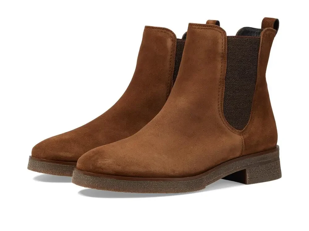 PAUL GREEN SUNNY BOOT TOFFEE SOFT SUEDE AT 7.5 (US WOMEN'S 10) M